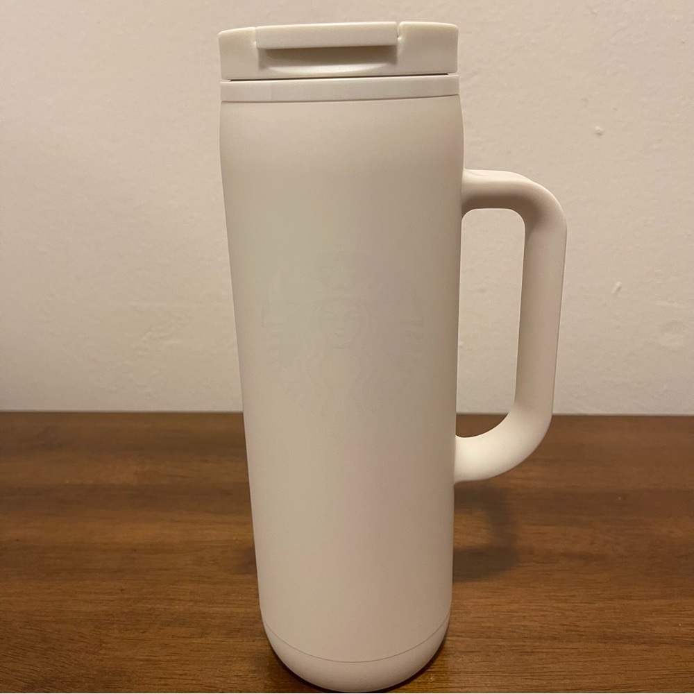 Starbucks New 2025 Matte White Travel Tumbler 20oz NWT